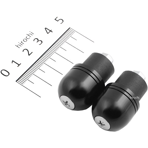 031072-06-10 ポッシュ POSH バーエンド カワサキ用 ボルト径5mm 外径φ22.2mm用 アルミ 黒