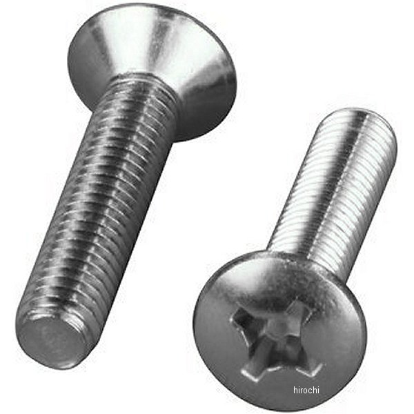 031076-70 ポッシュ POSH バーエンドリペアパーツ 丸皿+小ネジ M6x30mm 2本入り ステンレス