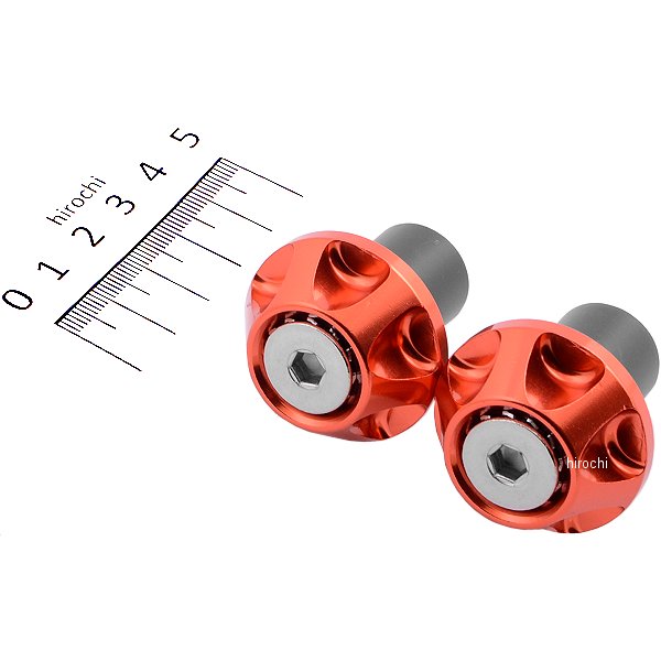 031077-14-10 ポッシュ POSH グリップエンドキャップ φ35.5mmm ディープオレンジ