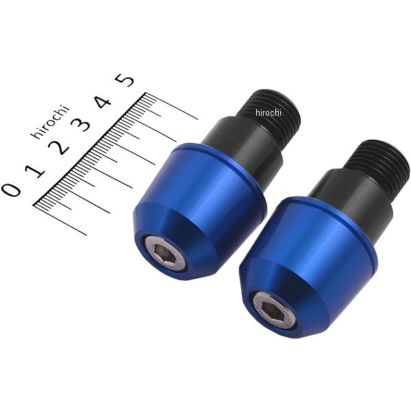 031089-01-10 ポッシュ POSH ソリッドバーエンド M16 ヤマハ用 青