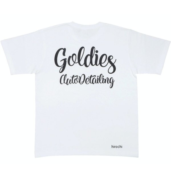 GADST001WH-L ゴールディーズオートディテイリング SCRIPT LOGO Tシャツ Lサイズ WH