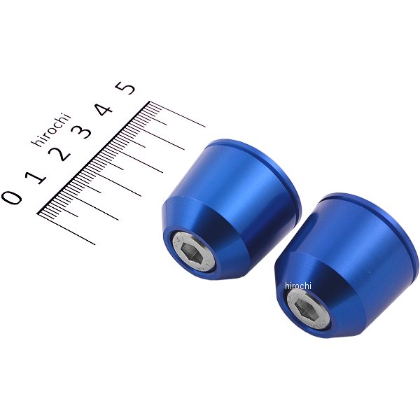 031178-01-10 ポッシュ POSH ソリッドバーエンド M8タイプ カワサキ 青