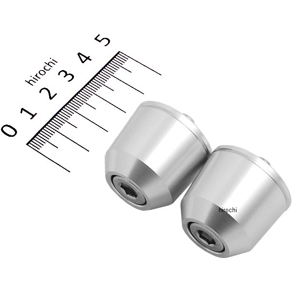 031178-03-10 ポッシュ POSH ソリッドバーエンド M8タイプ カワサキ シルバー