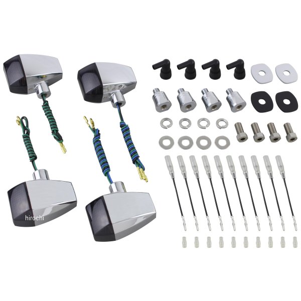 031483 ポッシュ POSH ウインカーキット ZRタイプ スタンダード -00年 ゼファー1100/RS ゼファー400/χ メッキ/スモーク