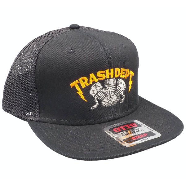 031493 トラッシュデポ TRASH DEPT オリジナルメッシュキャップB ブラック
