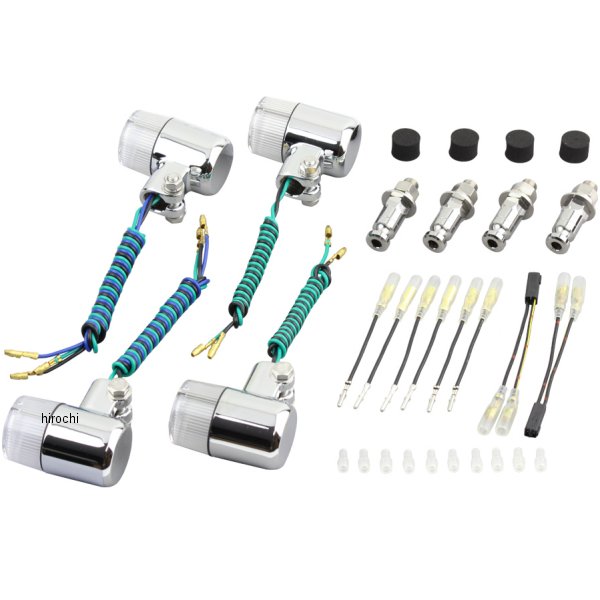 031592-33 ポッシュ POSH ウインカーセット カワサキ 71タイプ メッキ/クリアー