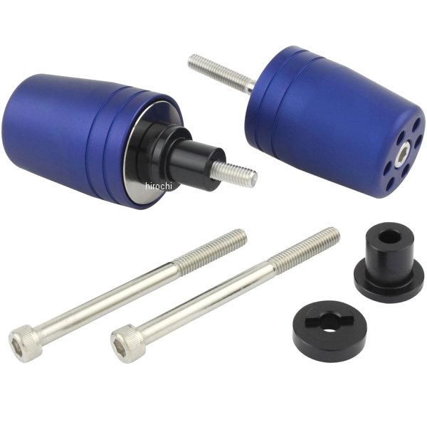 031689-31-10 ポッシュ POSH ウルトラヘビー バーエンド M6 カワサキ用 マットブルー