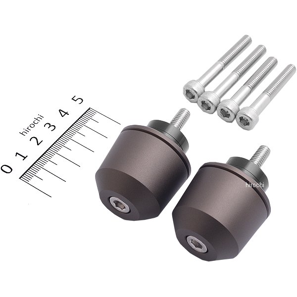 032979-21-10 ポッシュ POSH ミドルウエイトバーエンド M6 ホンダ、スズキ用 マットチタン