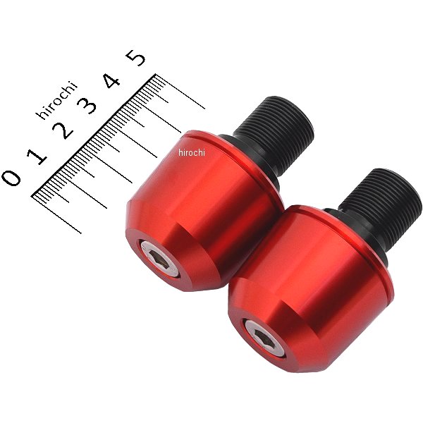 032989-02-10 ポッシュ POSH ミドルウエイトバーエンド M17 カワサキ用 赤