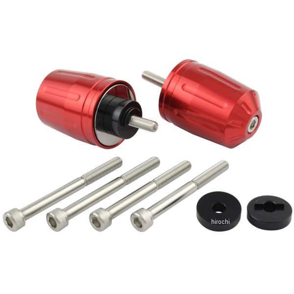 033979-02-10 ポッシュ POSH ウルトラヘビーバーエンドタイプ2 M6 ホンダ、スズキ用 赤