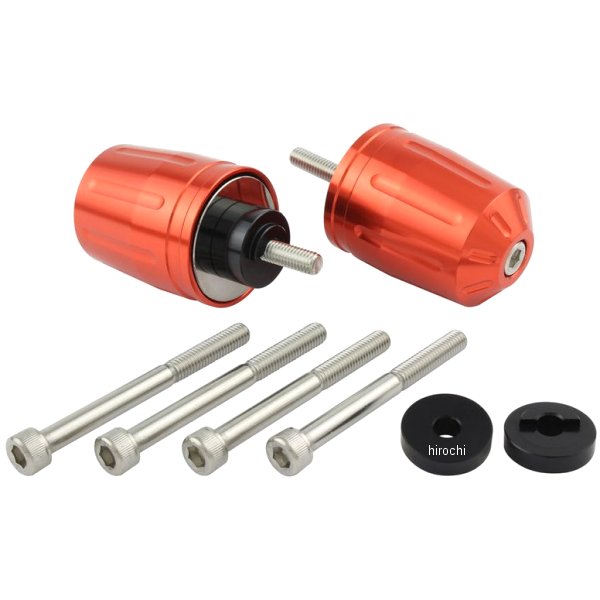 033979-14-10 ポッシュ POSH ウルトラヘビーバーエンドタイプ2 M6 ホンダ、スズキ用 ディープオレンジ