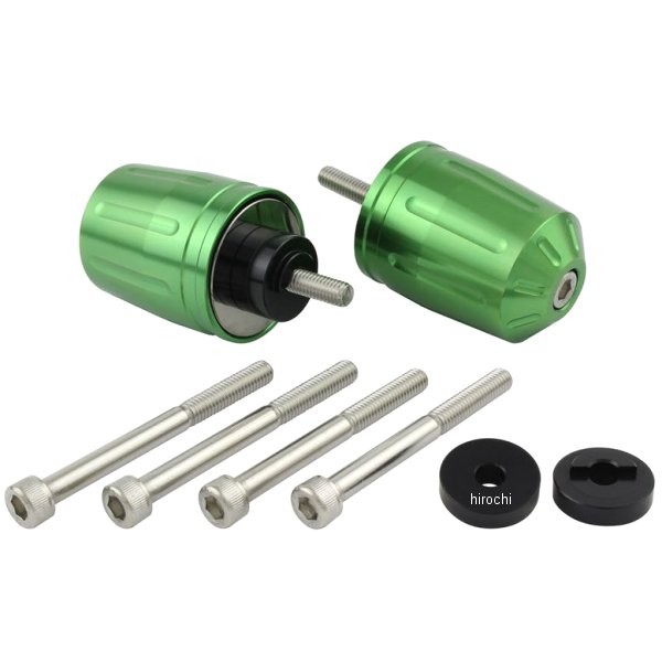 033979-18-10 ポッシュ POSH ウルトラヘビーバーエンドタイプ2 M6 ホンダ、スズキ用 ライトグリーン