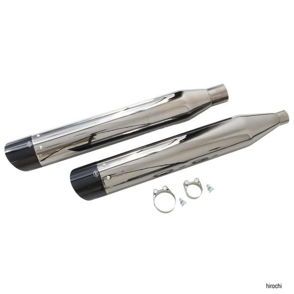 550-1113 S&Sサイクル S&S Cycle Mk45スリップオン ラバクローム+ブラックカトラス 17年- ツアラー
