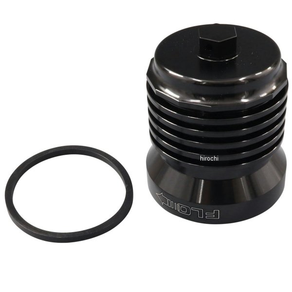 PCS5B ピーシーレーシング PC RACING FLO オイルフィルター ブラックアルマイト ショベル