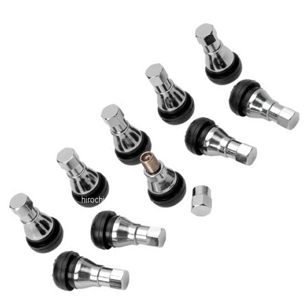 0360-0004 TR-412WZS Dill Air Controls バルブ ステム 0.94インチ 0.453インチ TR-413 クローム 10個入り