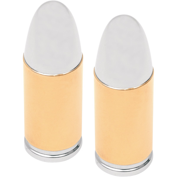 0361-0048 DRAG バルブ ステム キャップ 0.38スペシャル ゴールド 2個入り