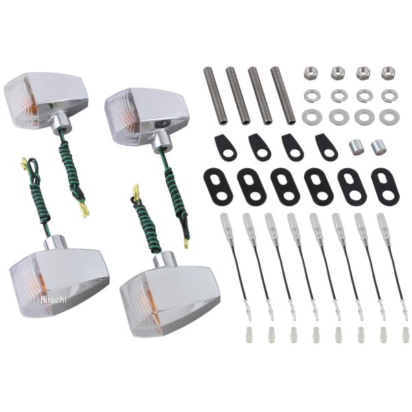 038082 ポッシュ POSH ウインカーキット ZRタイプ スタンダード シングル仕様 GPZ900R メッキ/クリア