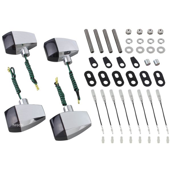 038083 ポッシュ POSH ウインカーキット ZRタイプ スタンダード シングル仕様 GPZ900R メッキ/スモーク