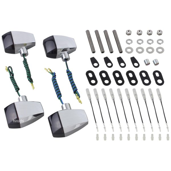 038483 ポッシュ POSH ウインカーキット ZRタイプ スタンダード ダブル仕様 GPZ900R メッキ/スモーク