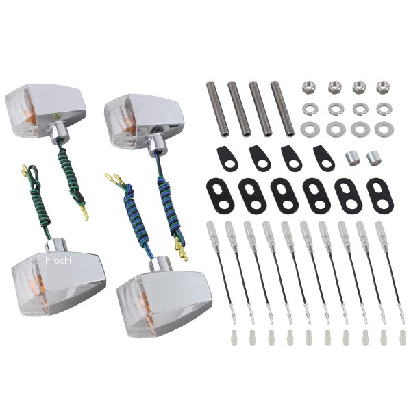 038486 ポッシュ POSH ウインカーキット ZRタイプ クリスタルカット ダブル仕様 GPZ900R メッキ/クリア