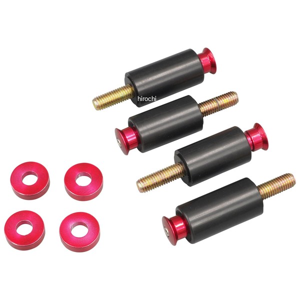 SF70012E サントロファブワークス Santoro Fabworx EXバッグガードスライダー 14年- ツアラー レッド