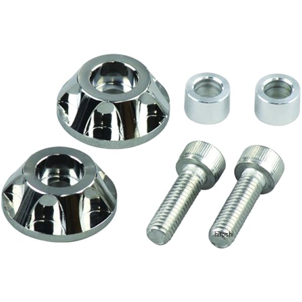 039002-03 ポッシュ POSH アッパーカウルキャップホルダー NASAタイプ ZZR1100D 2個入り シルバー