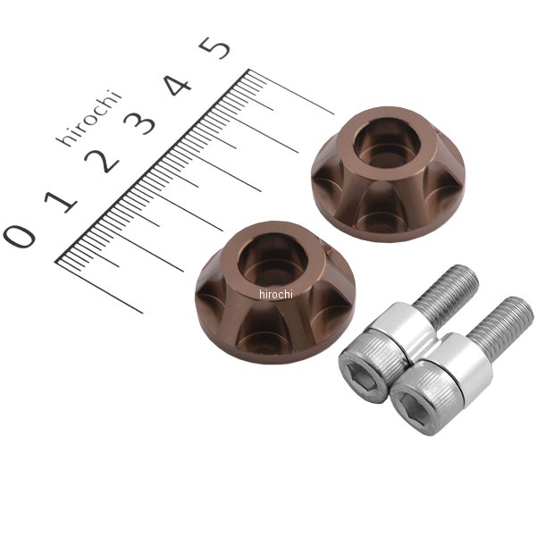 039002-11 ポッシュ POSH アッパーカウルキャップホルダー NASAタイプ ZZR1100D 2個入り チタン