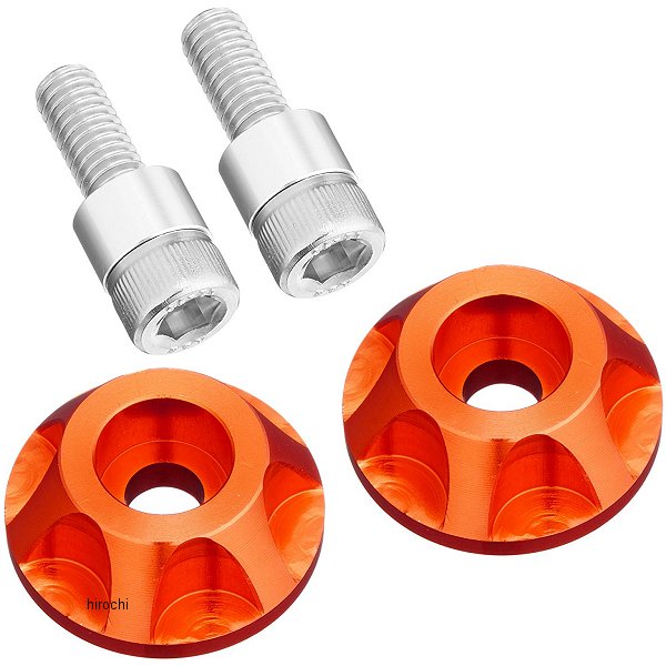 039002-14 ポッシュ POSH アッパーカウルキャップホルダー NASAタイプ ZZR1100D 2個入り ディープオレンジ