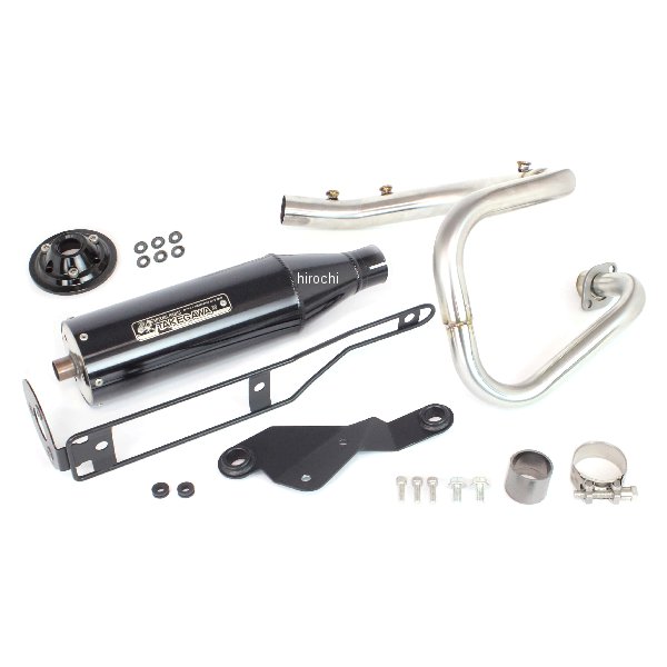 04-02-0015 SP武川 トラッカーマフラー フルエキゾースト 政府認証 モンキー125 ブラック