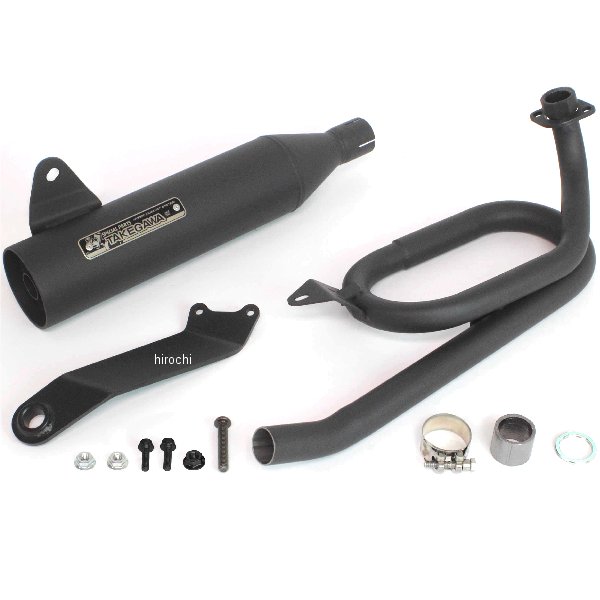 04-02-0016 SP武川 トルネードマフラー フルエキゾースト 政府認証 モンキー125 ブラック