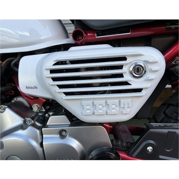 0403-H84-L5 ビート BEET アルフィンカバー 左側 モンキー125 白