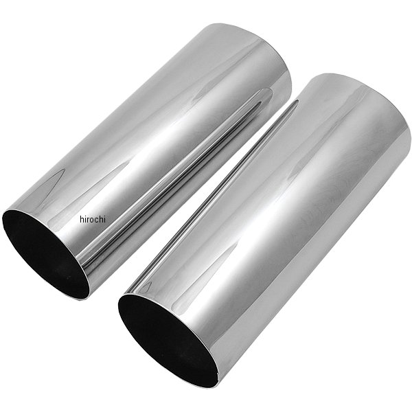 0411-0012 DRAG フォークスライダーカバー 80年-13年 FLT スムース クローム +2インチ