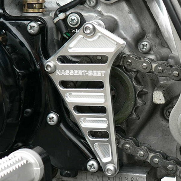 0416-K68-09 ビート BEET フロントスプロケットカバー 09年以前 KSR110 シルバー