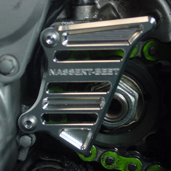 0416-K81-09 ビート BEET フロントスプロケットカバー Dトラッカー、KLX250 シルバー