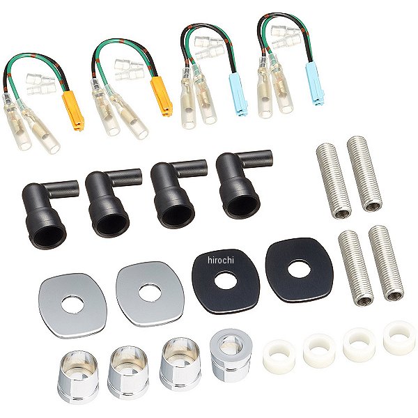 043201-13 ポッシュ POSH ボルトオンウインカーステーセット W800 シルバー