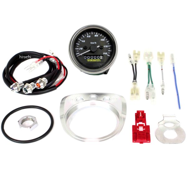 05-05-0105 SP武川 Dタイプスピードメーターキット 黒/白 スーパーカブ50、リトルカブ