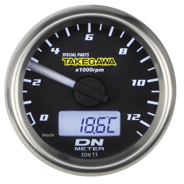 05-05-0107 SP武川 φ48スモールDN タコメーターキット 12500RPM ホワイトLEDダックス125