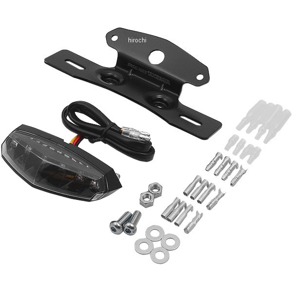 05-08-0020 SP武川 12V 電源 ブラケット付き LED ミニテールランプ ブラック 汎用