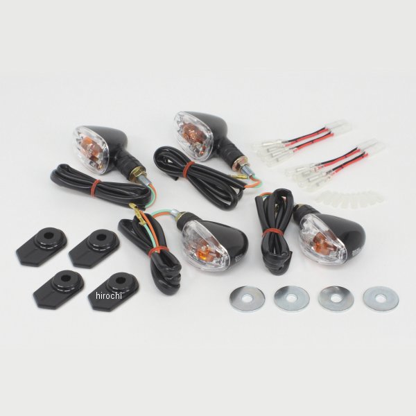 05-08-0416 SP武川 ウインカーキット ストリームライン Z125 PRO 黒 8mm