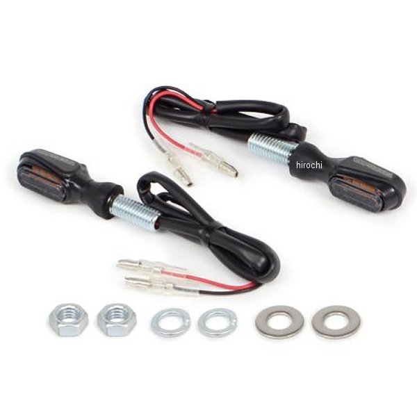 05-08-0713 SP武川 ストリームラインミニLEDウインカー DC12V スモーク 2個セット