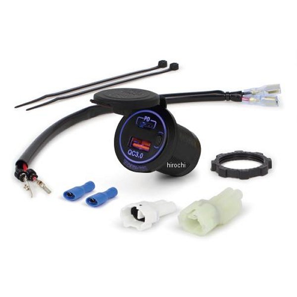 05-13-0003 SP武川 USBチャージャー シガータイプ 2ポート TYPE-A/C