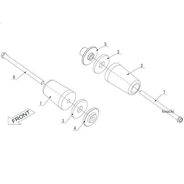 05030-21187-00 モリワキ スキッドパッド CB900 HORNET 黒