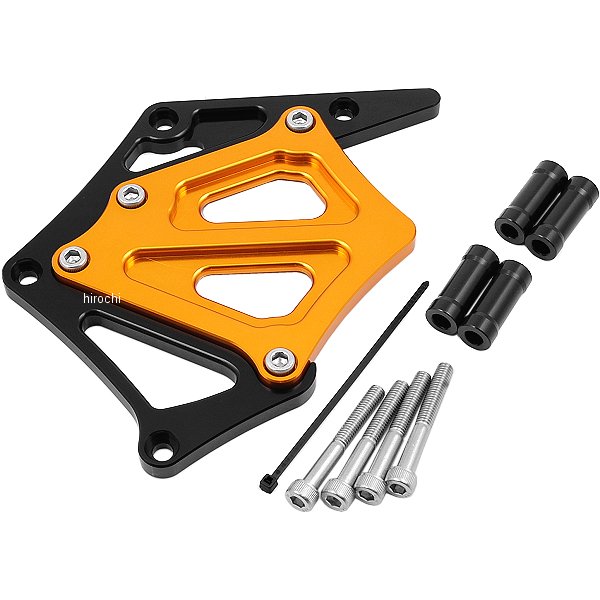 051201-46 ポッシュ POSH スプロケットカバー 99年-15年 CB400SF、CB400SB アルミ 黒/ゴールド