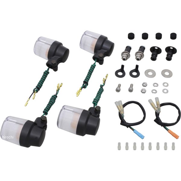 051594-26 ポッシュ POSH ウインカーセット スーパーバイク 14年-15年 CB1100 黒/クリア