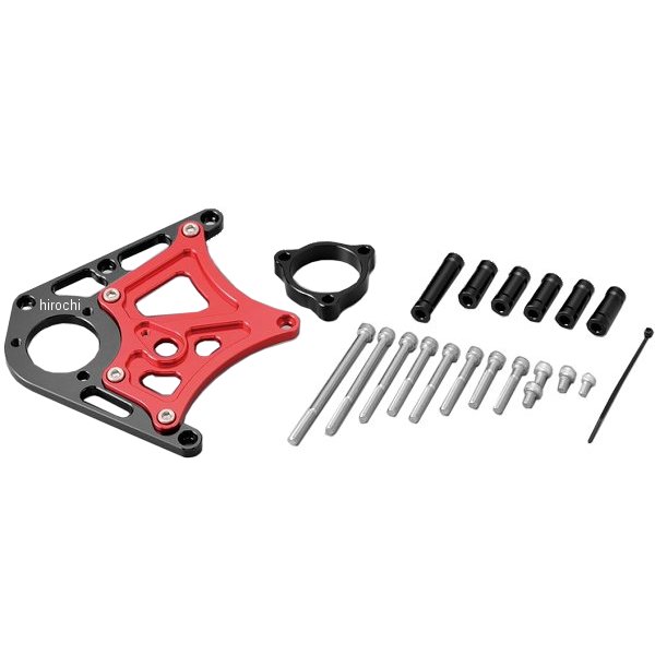 053201-26 ポッシュ POSH スプロケットカバー クラッチレリーズプレート付き 97年-16年 CB1300SF、CB1300SB、X4 黒/赤