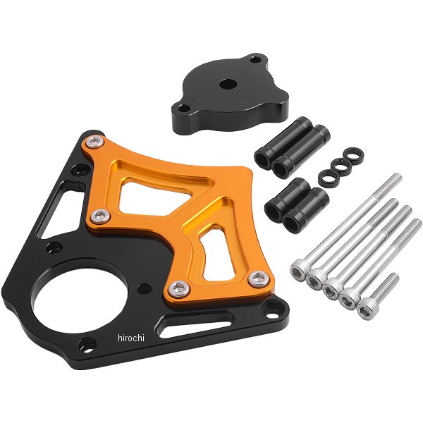 053201-46 ポッシュ POSH スプロケットカバー クラッチレリーズプレート付き 97年-16年 CB1300SF、CB1300SB、X4 黒/ゴールド