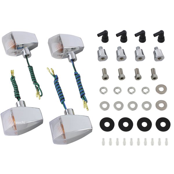 053482 ポッシュ POSH ウインカーキット ZRタイプ スタンダード 98年-02年 CB1300SF メッキ/クリア