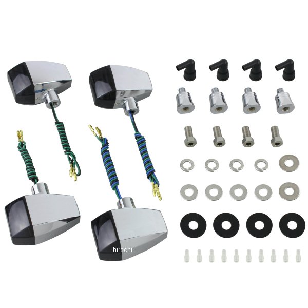 053487 ポッシュ POSH ウインカーキット ZRタイプ クリスタルカット 98年-02年 CB1300SF メッキ/スモーク