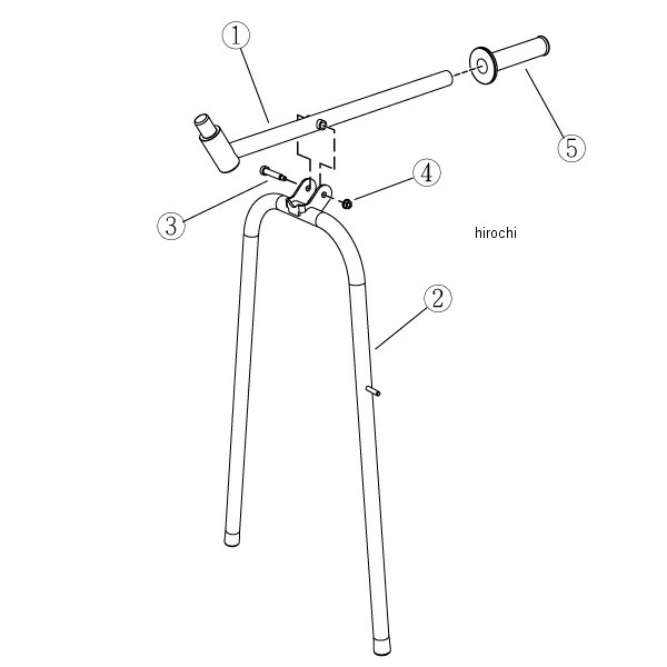 05350-101Z2-00 モリワキ フロントスタンド GROM