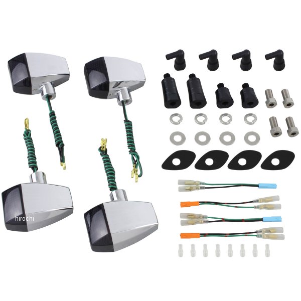 056083 ポッシュ POSH ウインカーキット ZRタイプ スタンダード 06年-13年 CB1300SB、06年-07年 CB400SB メッキ/スモーク